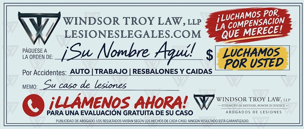 cheque de lesiones personales 