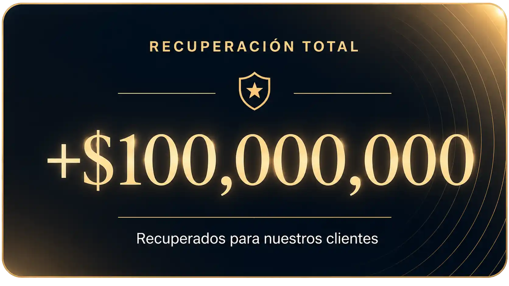 Más de 100 millones de dólares recuperados para nuestros clientes